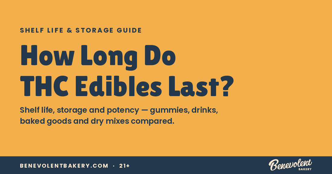 How Long Do THC Edibles Last? Shelf Life, Storage and Potency - Benevolent Bakery