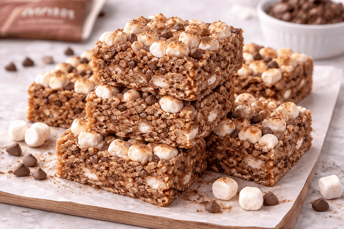 Hot Cocoa Rice Krispie Treats - Benevolent Bakery