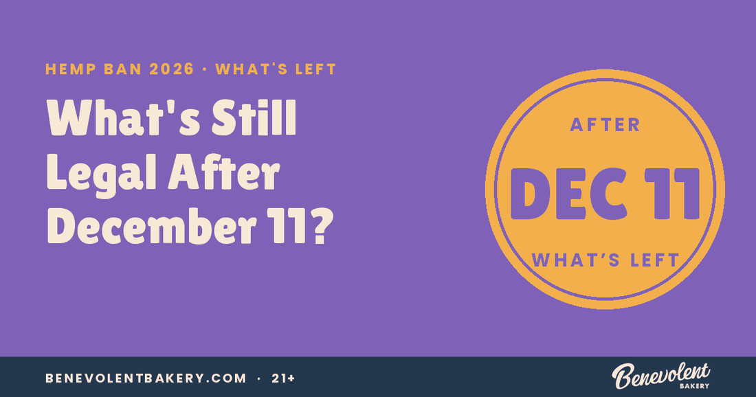 What THC Products Will Still Be Legal After December 11? - Benevolent Bakery